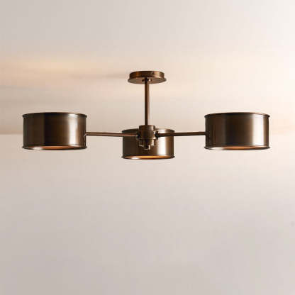 Daphna 3-Light Metal Semi-Flush Mount-Fullstarlighting