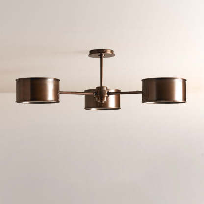 Daphna 3-Light Metal Semi-Flush Mount-Fullstarlighting