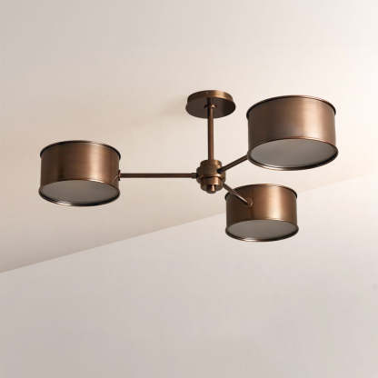 Daphna 3-Light Metal Semi-Flush Mount-Fullstarlighting