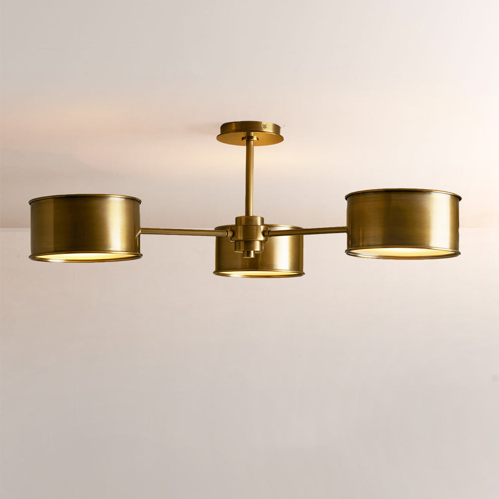 Daphna 3-Light Metal Semi-Flush Mount-Fullstarlighting