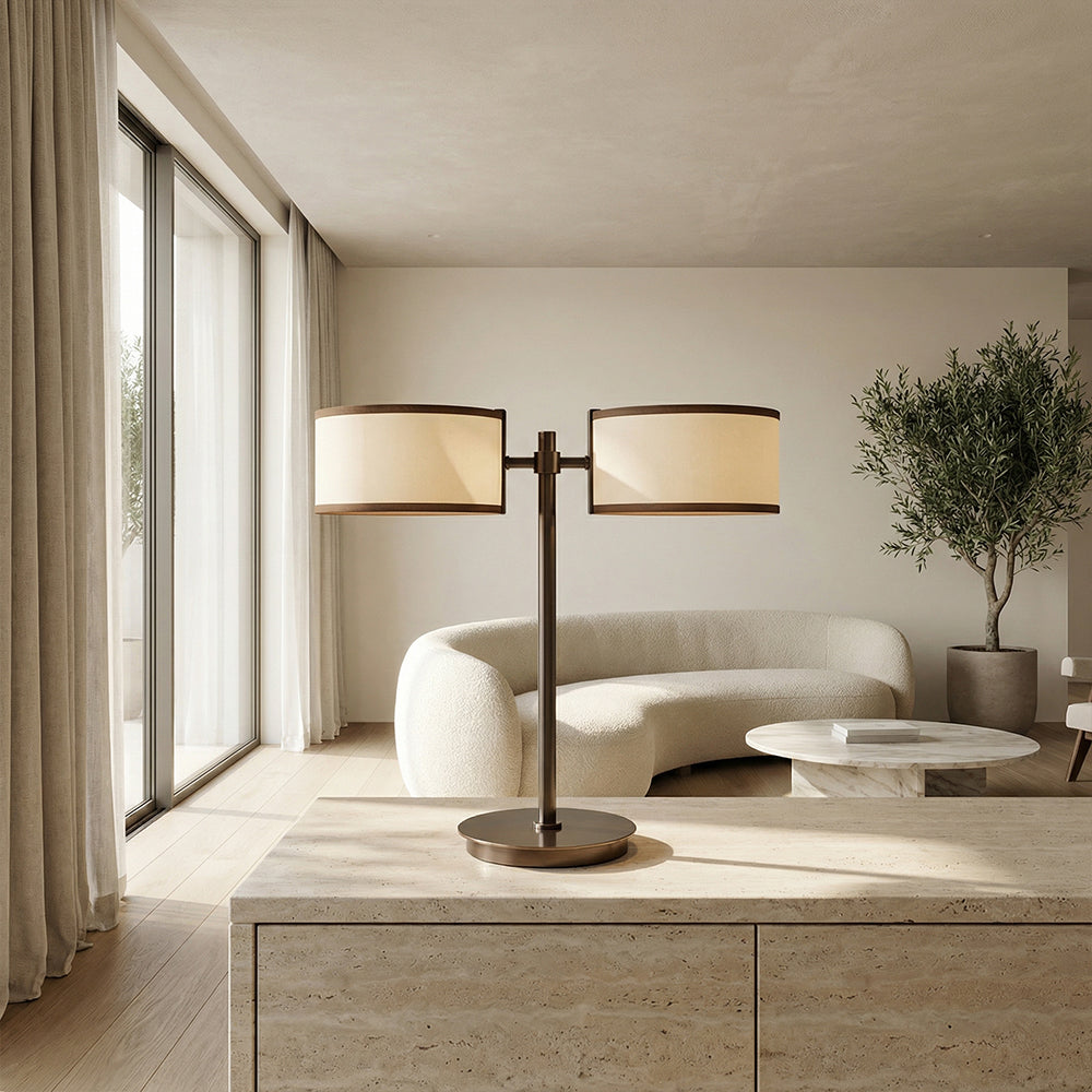 Daphna Dual-Shade Table Lamp-Fullstarlighting