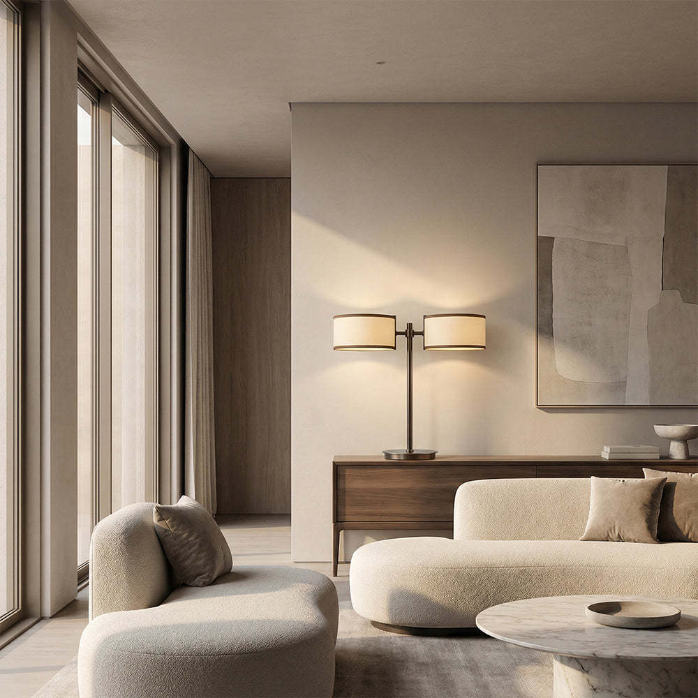 Daphna Dual-Shade Table Lamp-Fullstarlighting