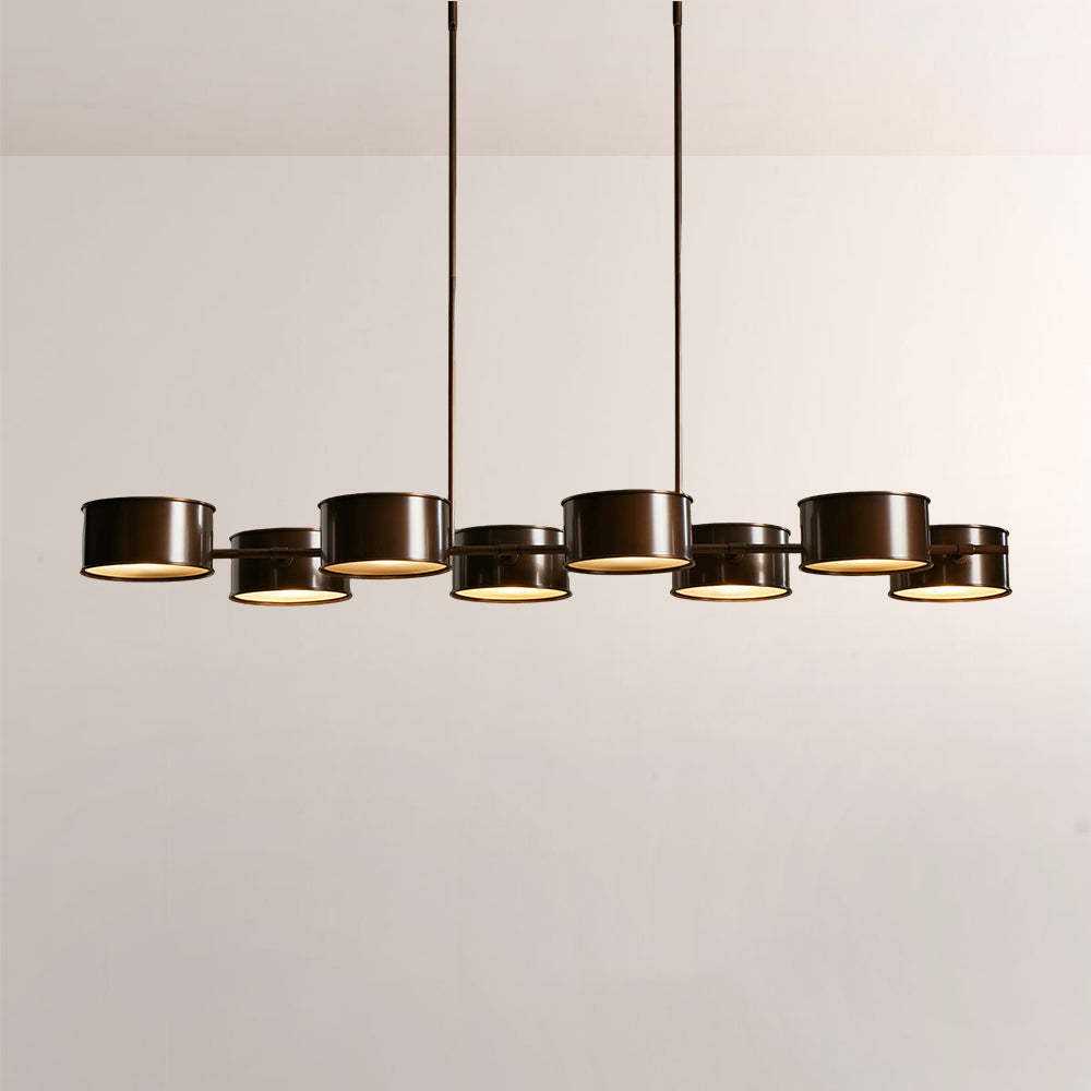 Daphna Linear Metal Drum Chandelier