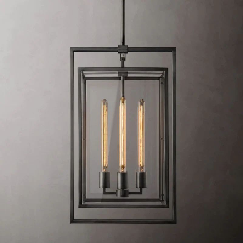 Deckman Glass Lantern Modern Pendant