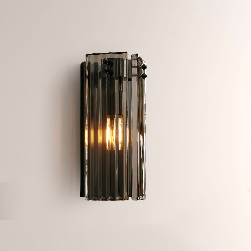 Delsia Fluted Glass Wall Sconce-Fullstarlighting