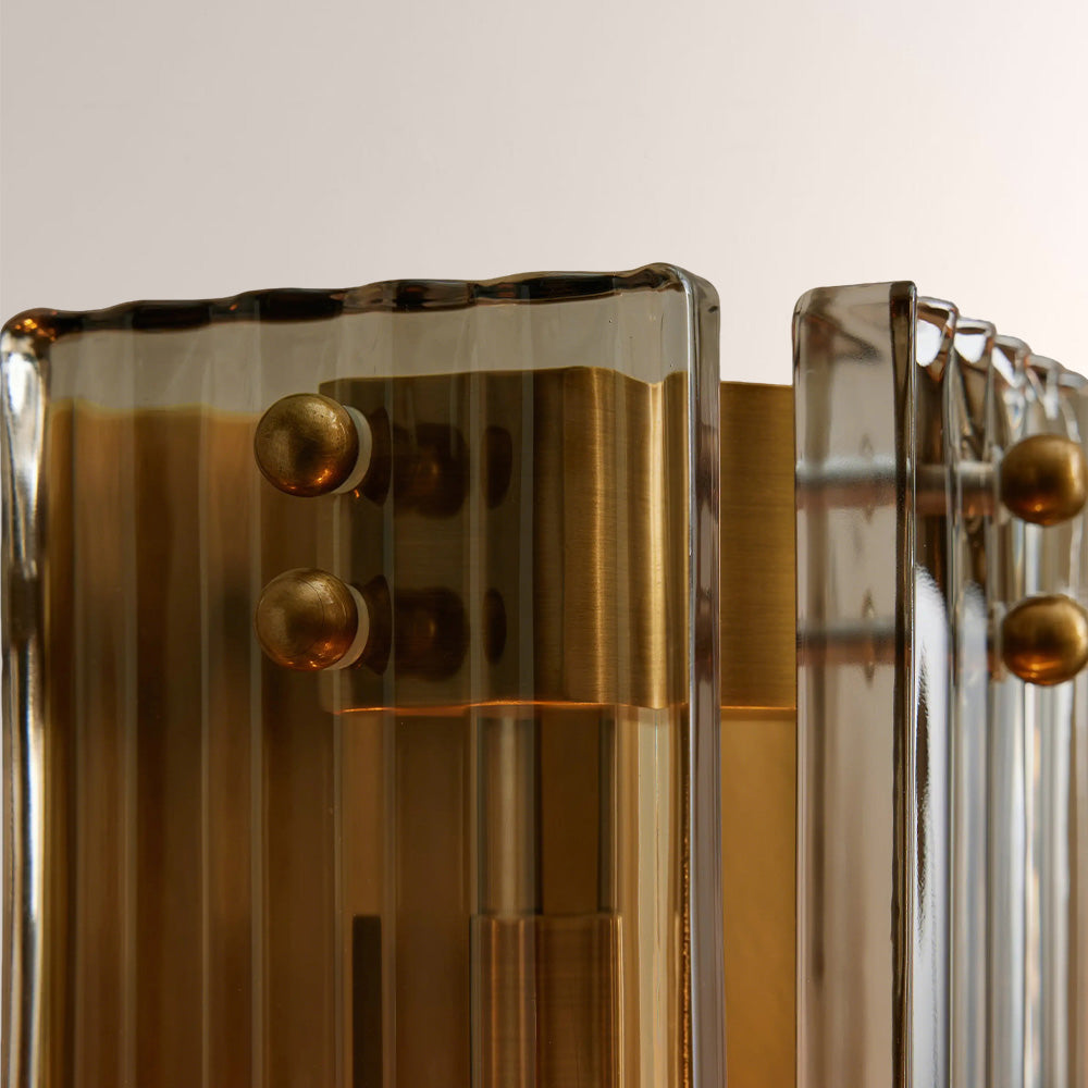 Delsia Fluted Glass Wall Sconce-Fullstarlighting