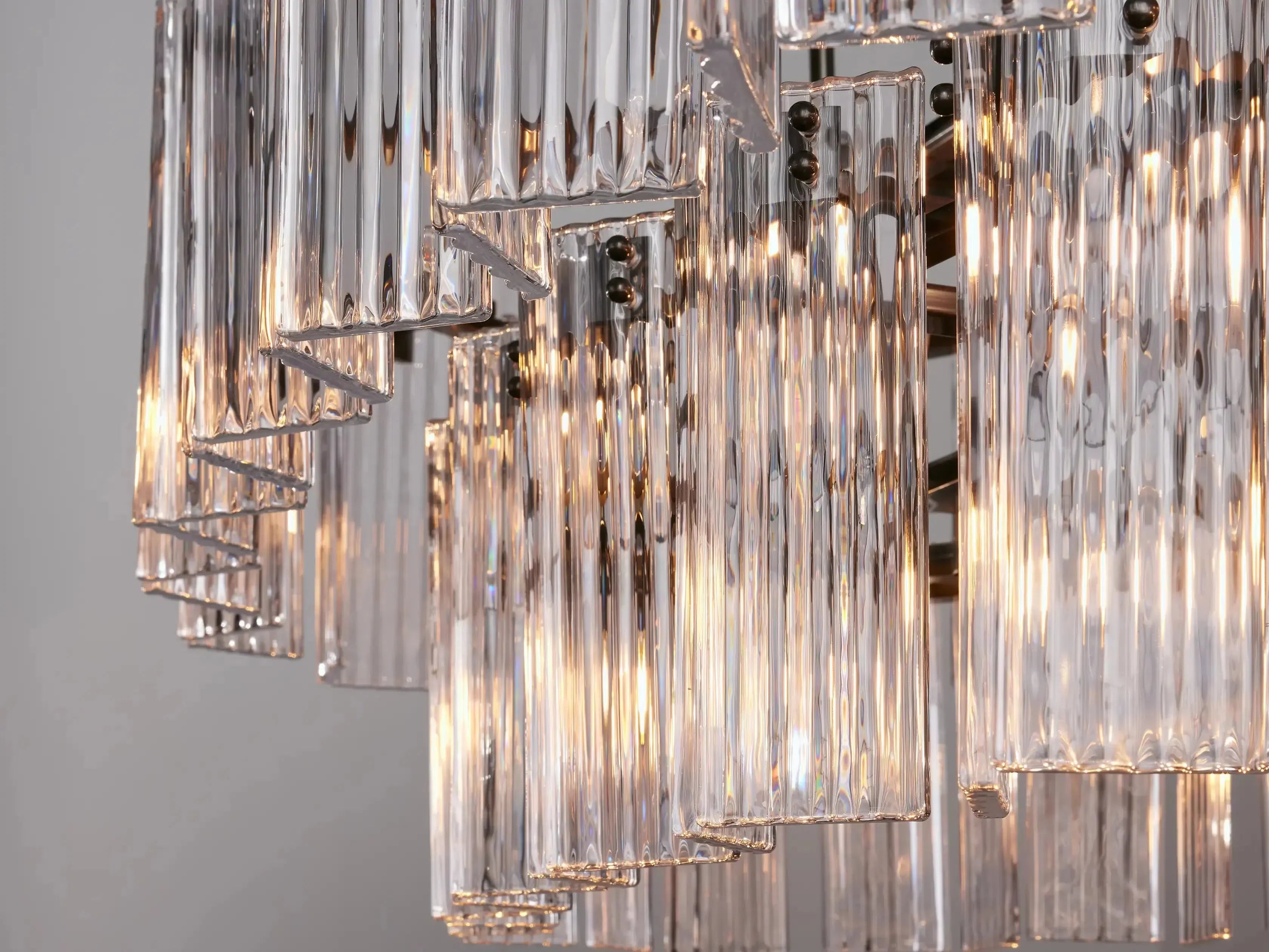 Delsie Oval Art Glass Chandelier 51''63''72''