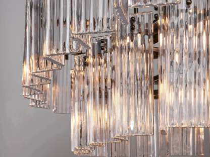 Delsie Oval Art Glass Chandelier 51''63''72''