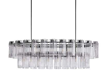Delsie Oval Art Glass Chandelier 51''63''72''