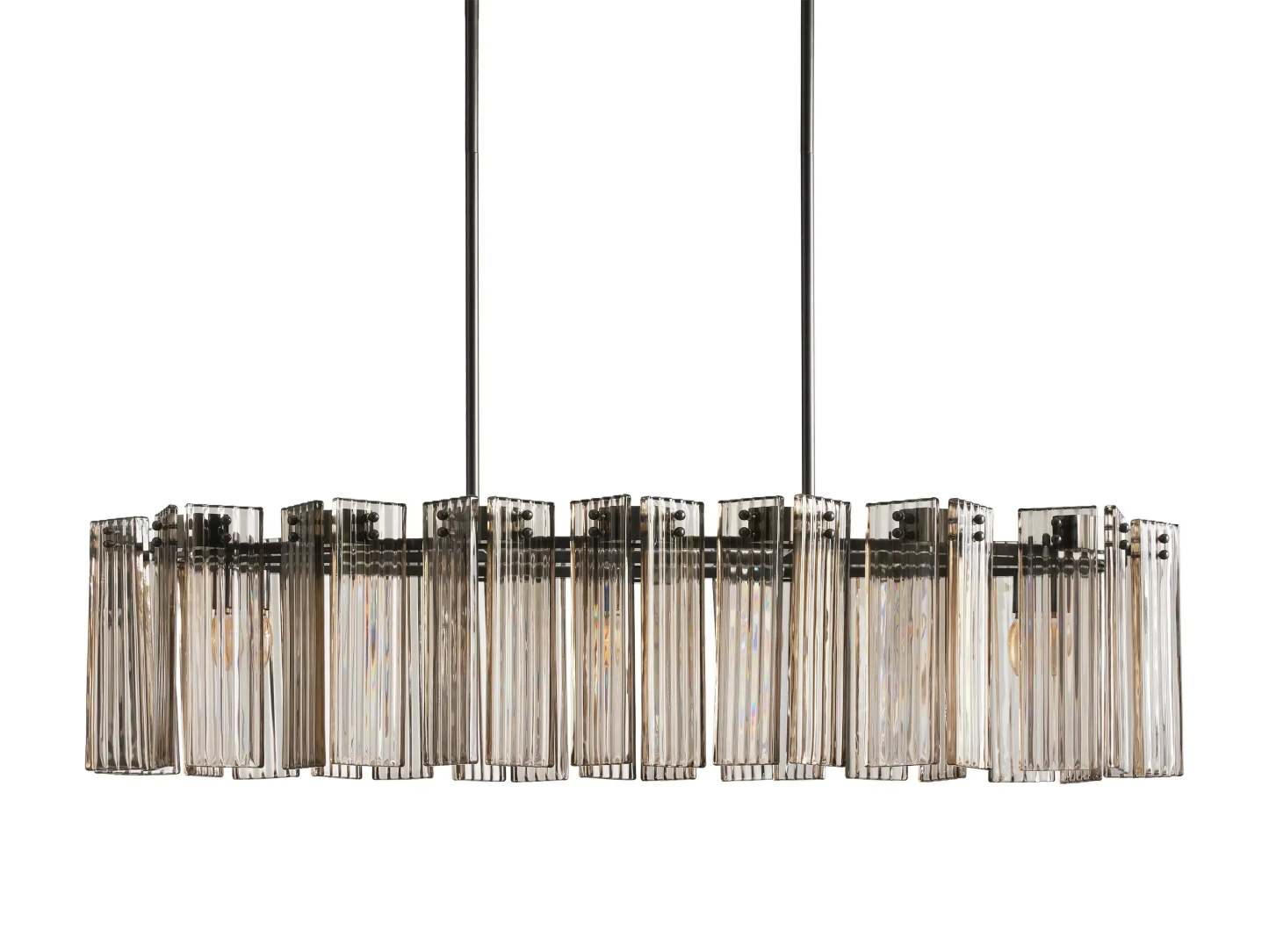 Delsie Oval Art Glass Chandelier 51''63''72''