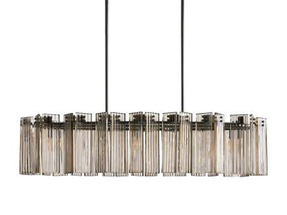 Delsie Oval Art Glass Chandelier 51''63''72''