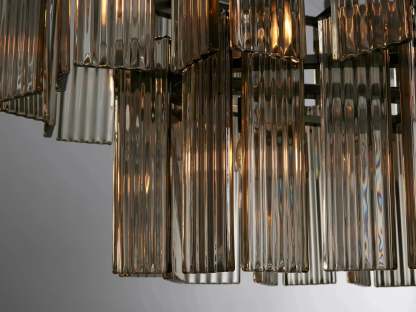 Delsie Oval Art Glass Chandelier 51''63''72''