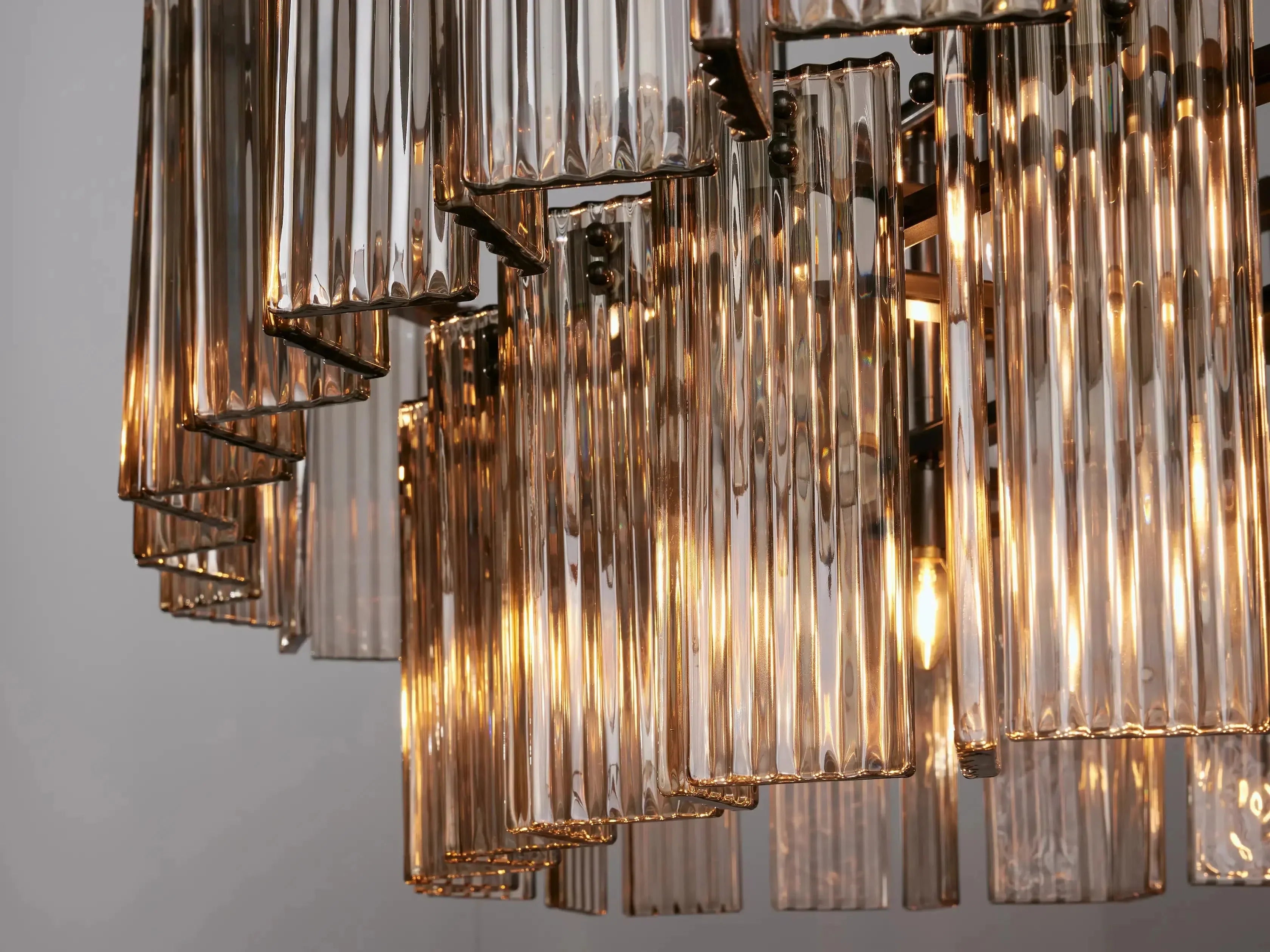 Delsie Oval Art Glass Chandelier 51''63''72''