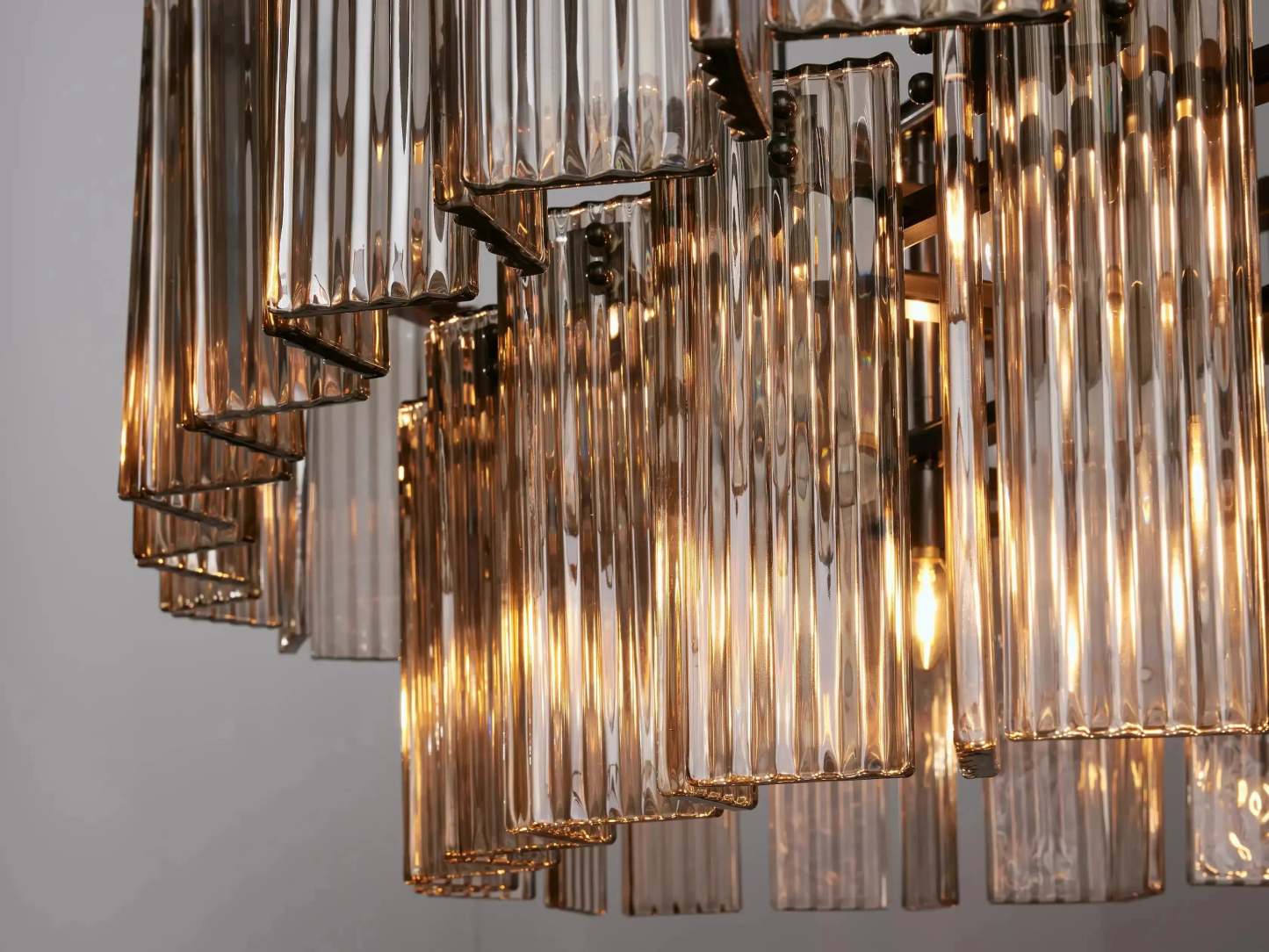 Delsie Oval Art Glass Chandelier 51''63''72''
