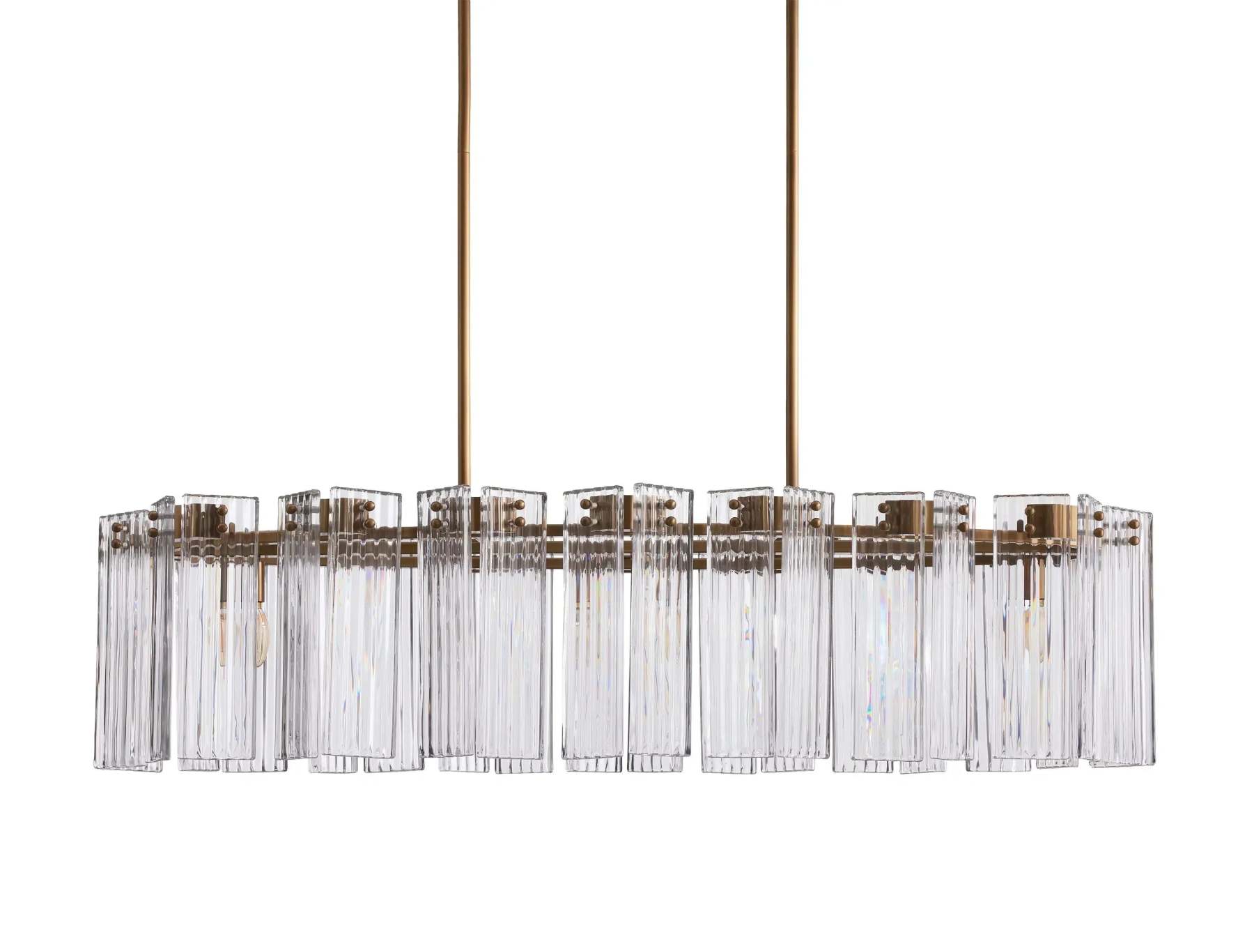 Delsie Oval Glass Chandelier 51''63''72'',ARHAUS,Dining Room Chandelier