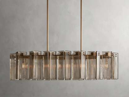 Delsie Oval Art Glass Chandelier 51''63''72''