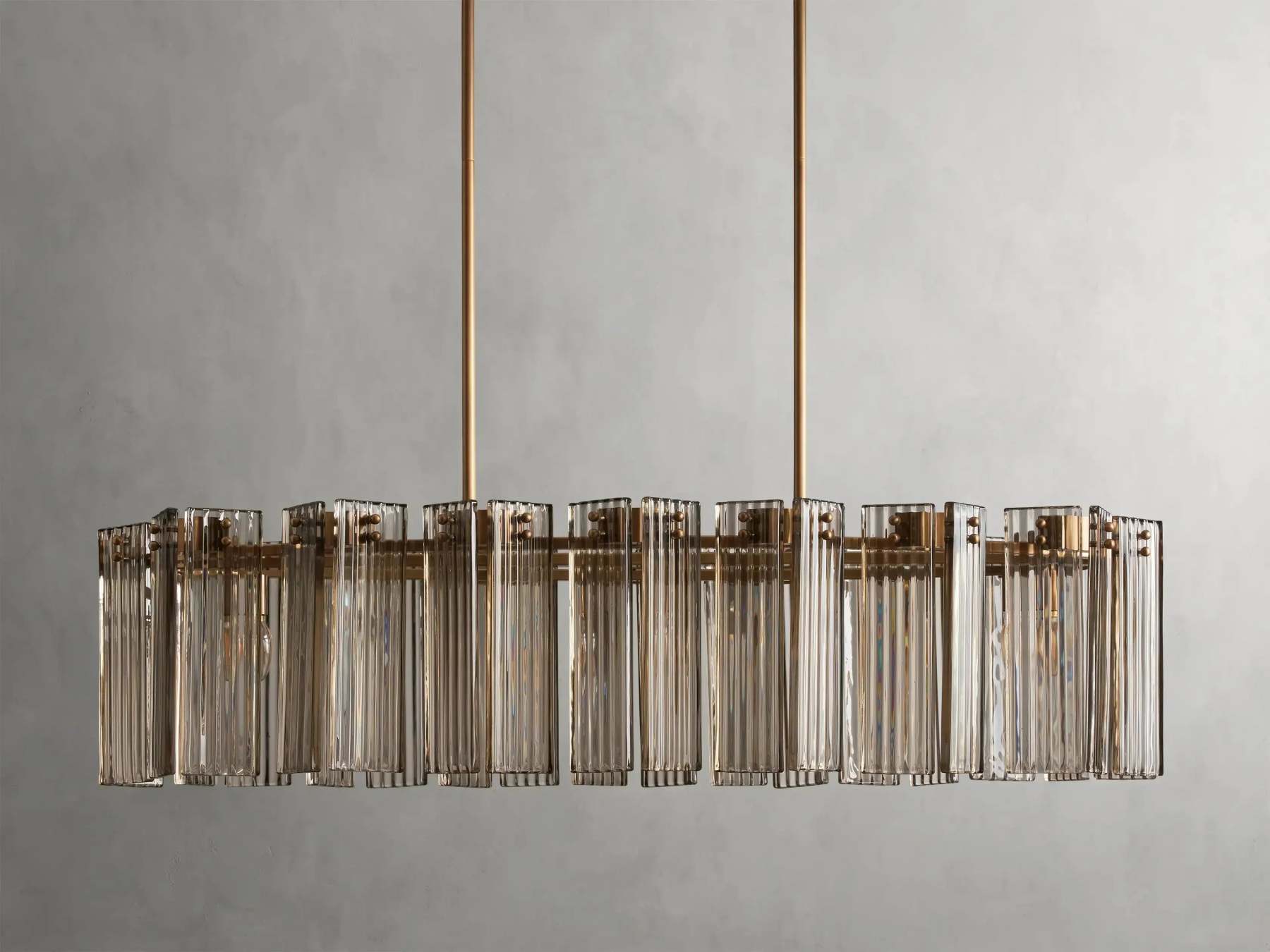 Delsie Oval Art Glass Chandelier 51''63''72''