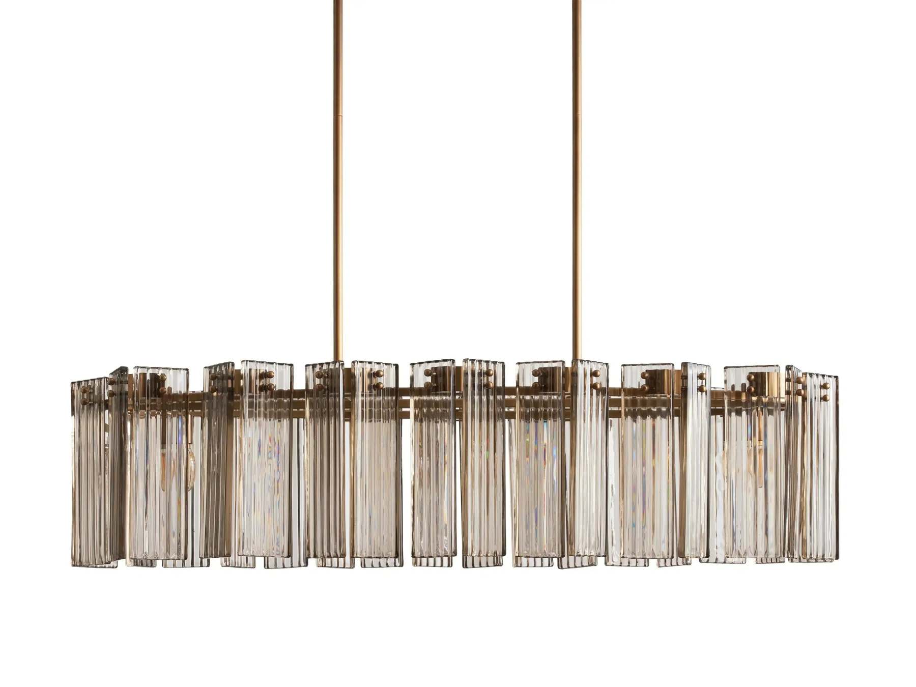 Delsie Oval Art Glass Chandelier 51''63''72''