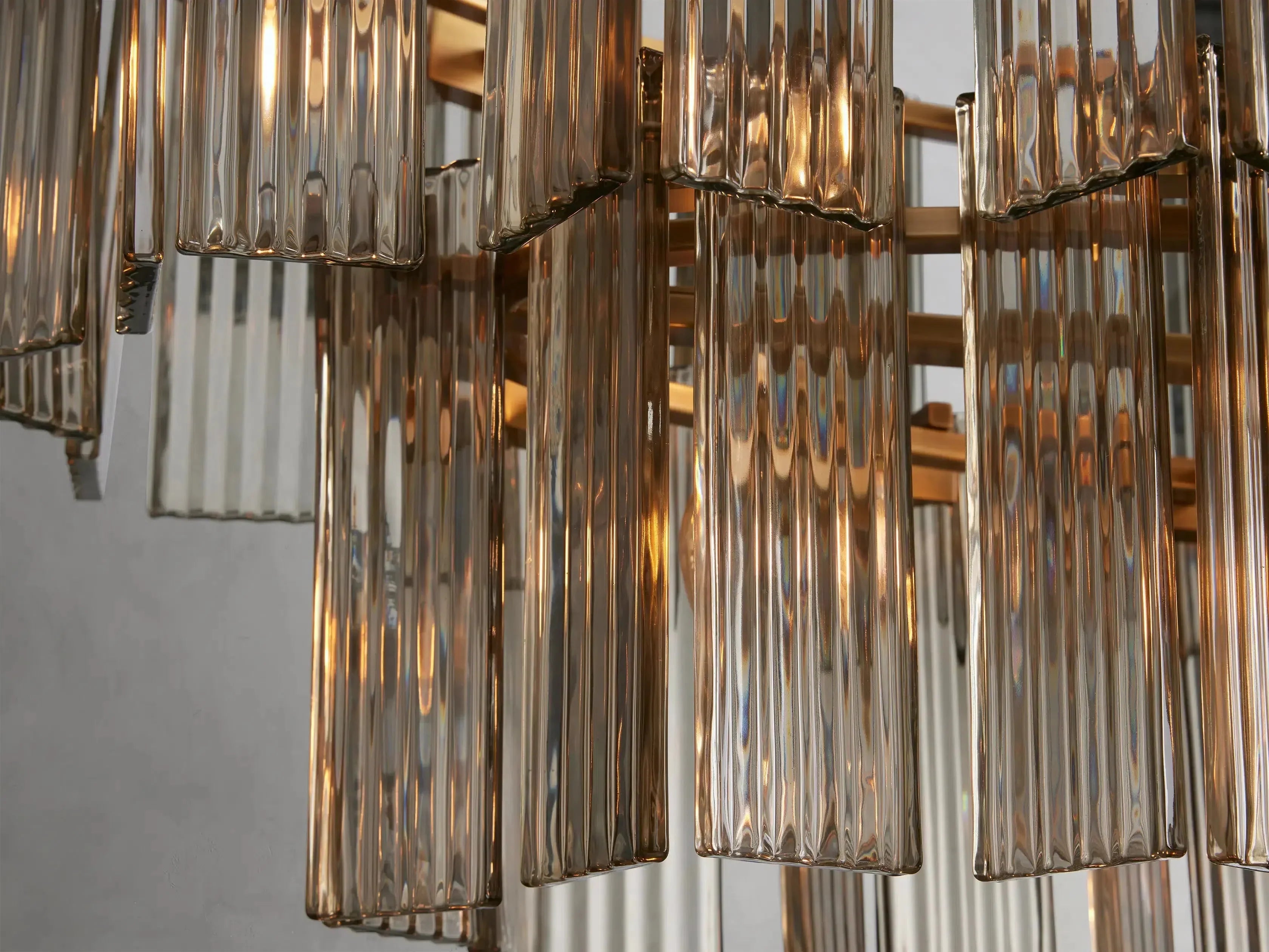 Delsie Oval Art Glass Chandelier 51''63''72''