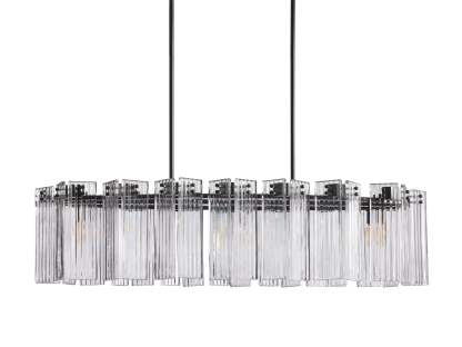 Delsie Oval Art Glass Chandelier 51''63''72''