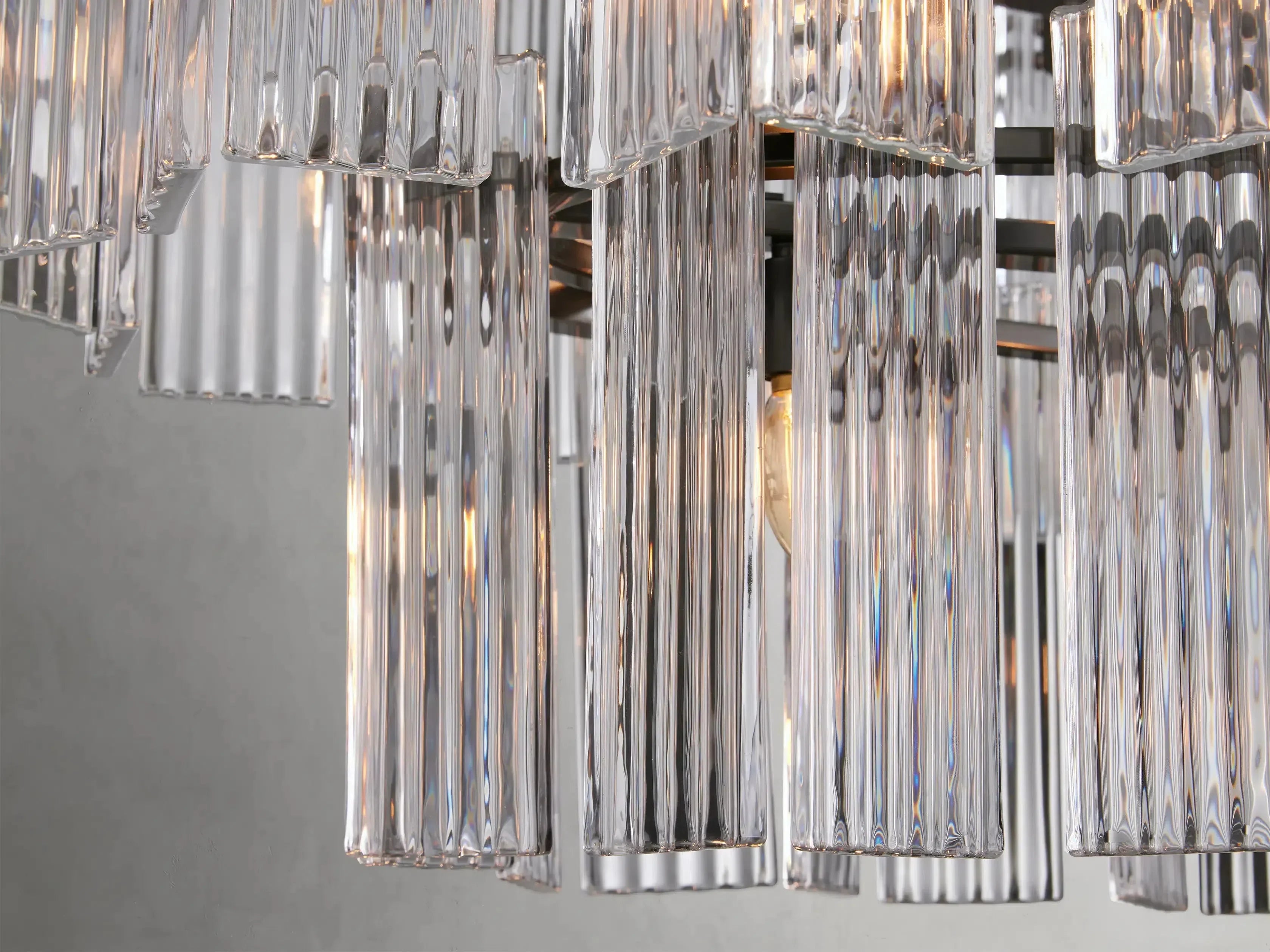 Delsie Oval Art Glass Chandelier 51''63''72''
