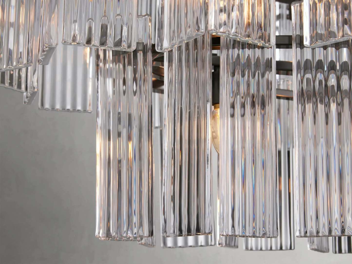 Delsie Oval Art Glass Chandelier 51''63''72''