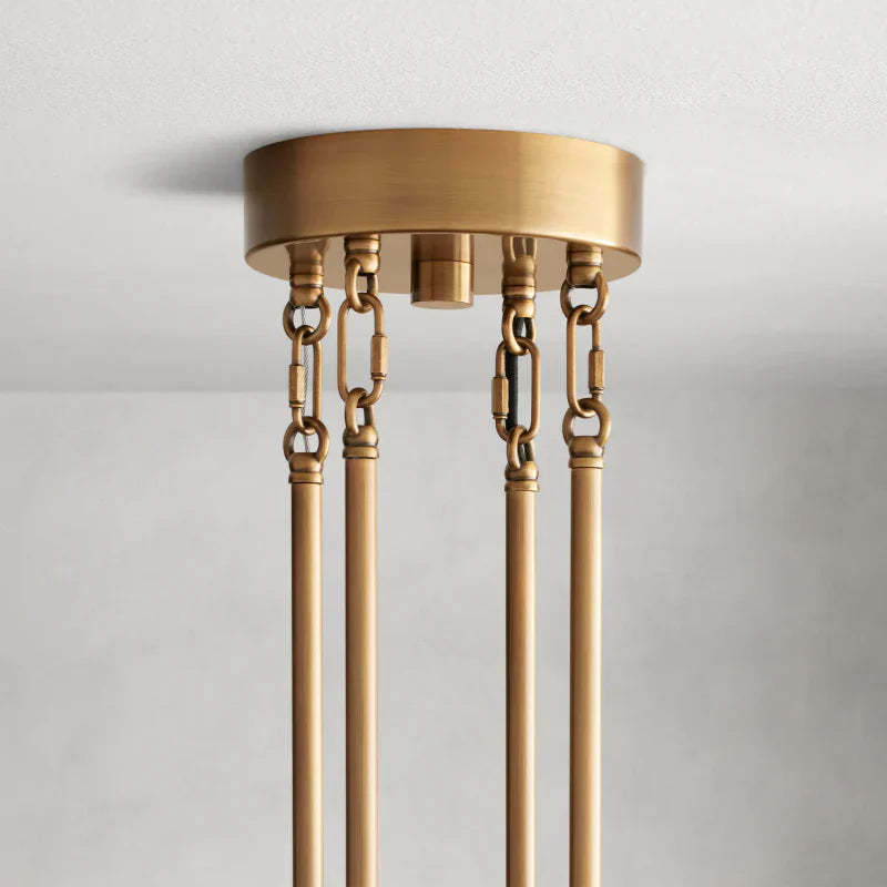 Delsie Round Art Glass Chandelier