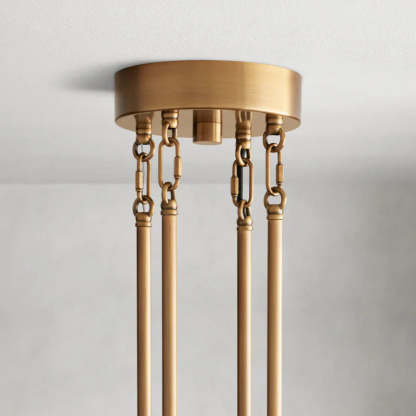Delsie Round Art Glass Chandelier