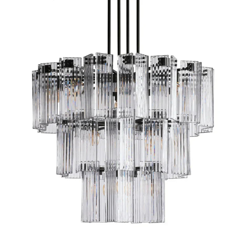 Delsie Round Art Glass Chandelier