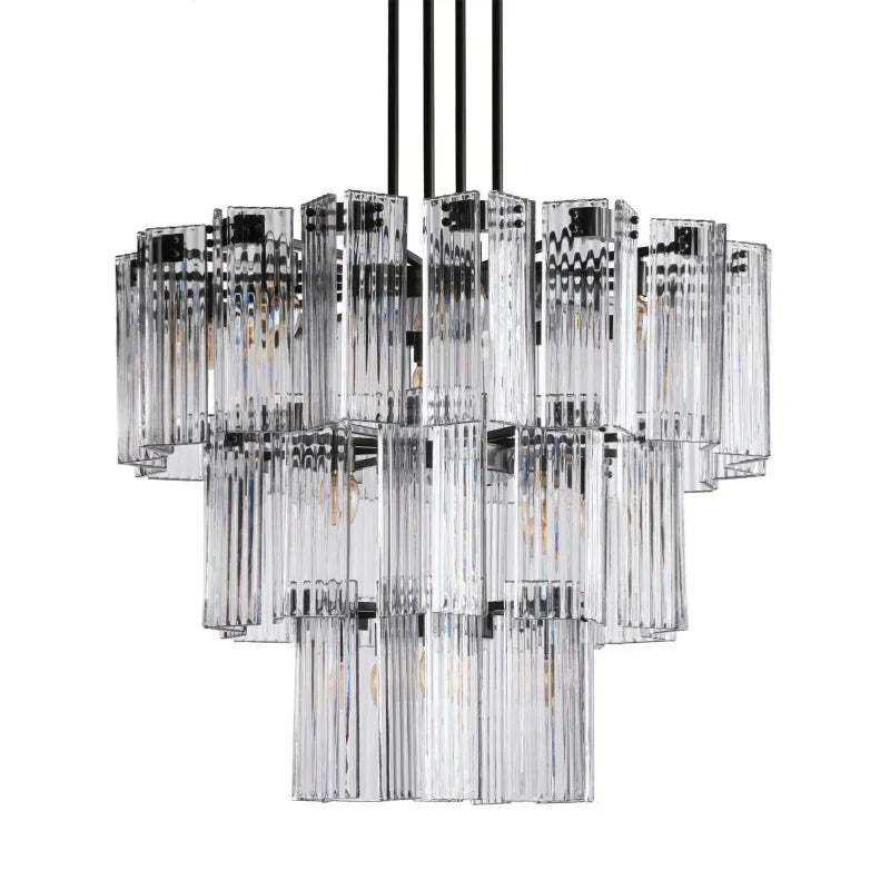 Delsie Round Art Glass Chandelier
