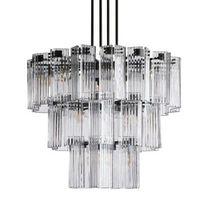 Delsie Round Art Glass Chandelier