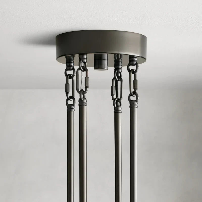 Delsie Round Art Glass Chandelier