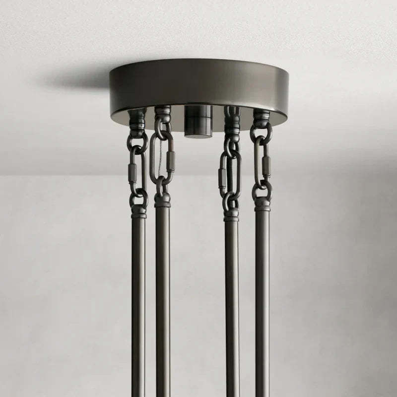 Delsie Round Art Glass Chandelier