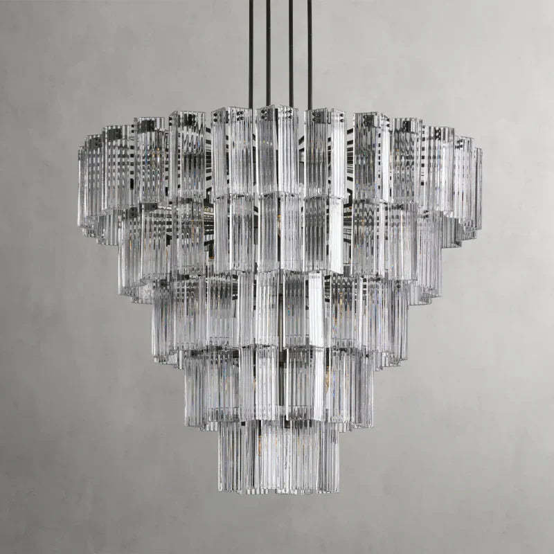Delsie Round Art Glass Chandelier