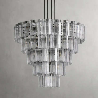 Delsie Round Art Glass Chandelier