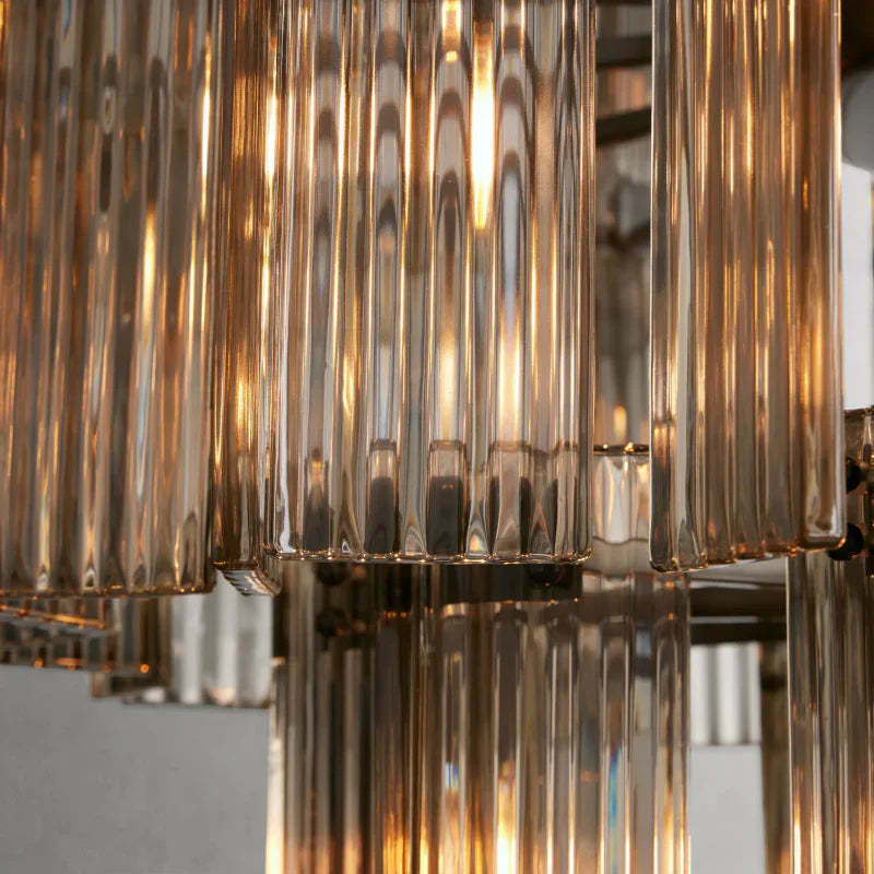 Delsie Round Art Glass Chandelier
