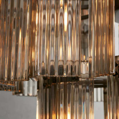 Delsie Round Art Glass Chandelier