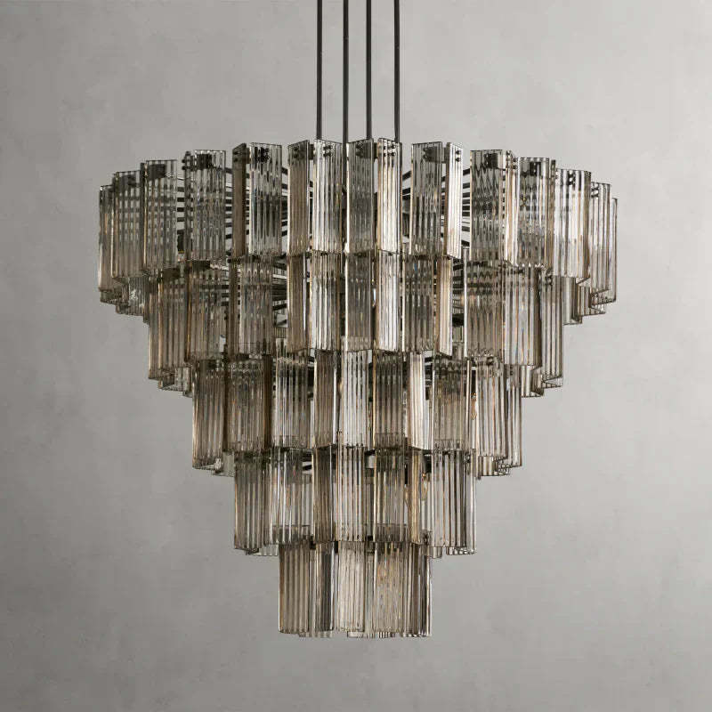 Delsie Round Art Glass Chandelier