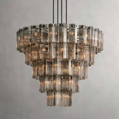 Delsie Round Art Glass Chandelier
