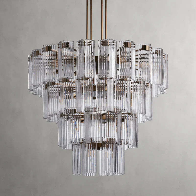 Delsie Round Art Glass Chandelier