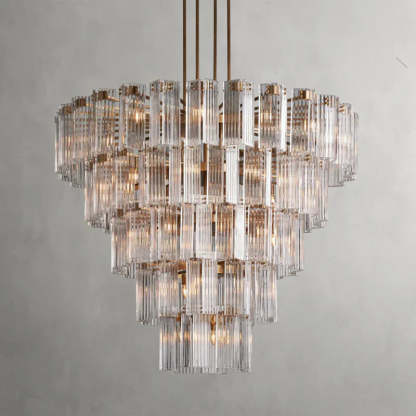 Delsie Round Art Glass Chandelier