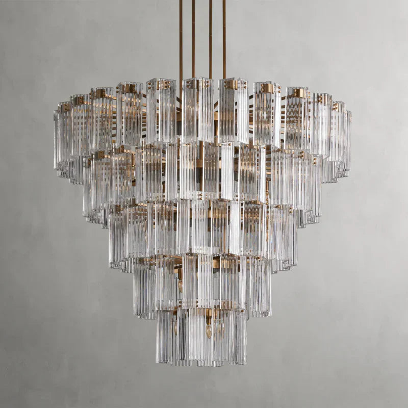 Delsie Round Art Glass Chandelier