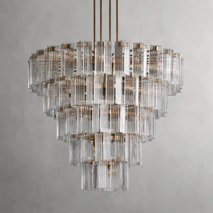 Delsie Round Art Glass Chandelier