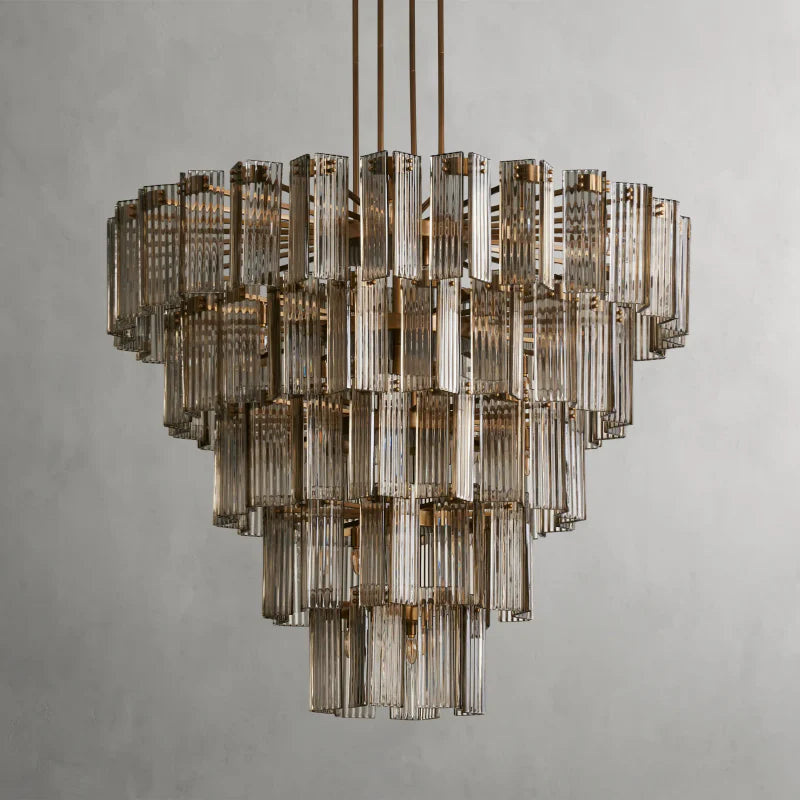 Delsie Round Art Glass Chandelier