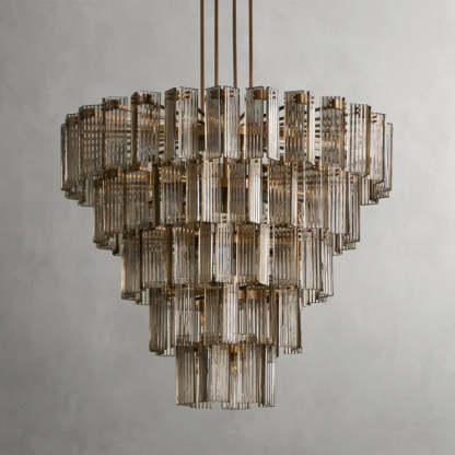 Delsie Round Art Glass Chandelier