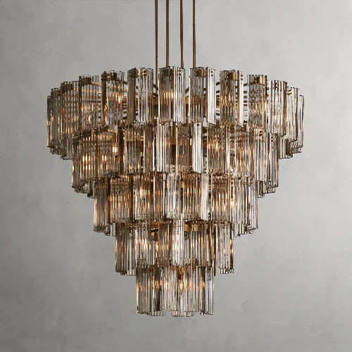 Delsie Round Art Glass Chandelier