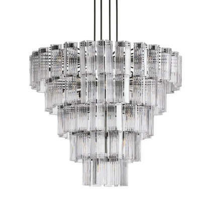 Delsie Round Art Glass Chandelier