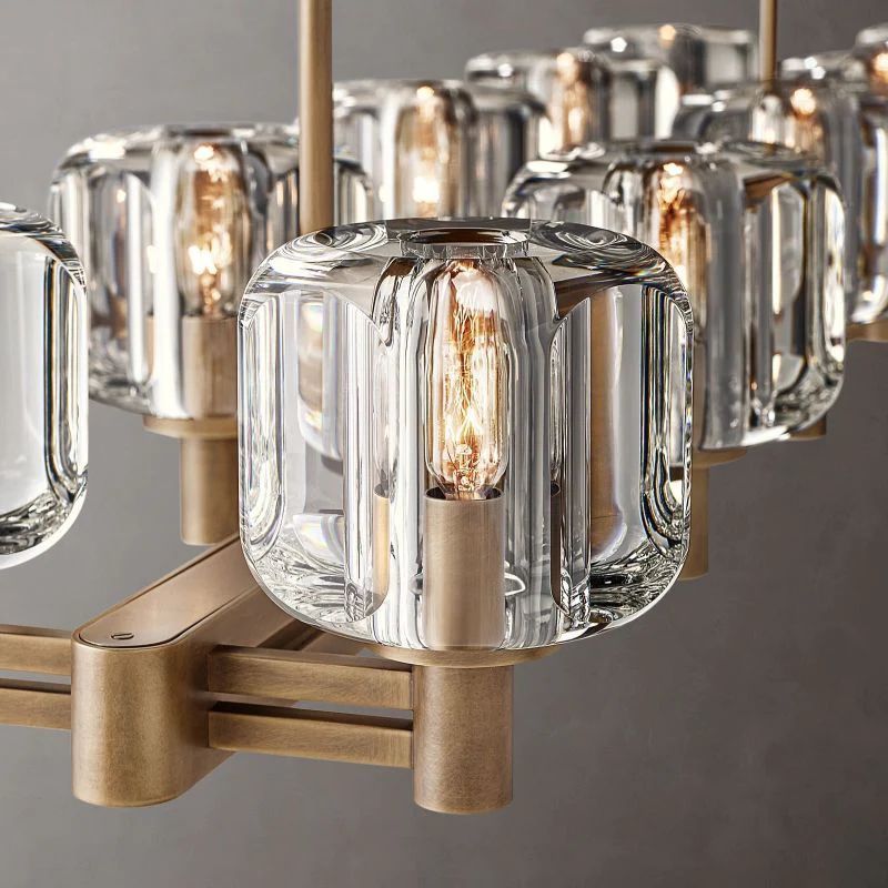 Demaret Double Linear Chandelier 54''