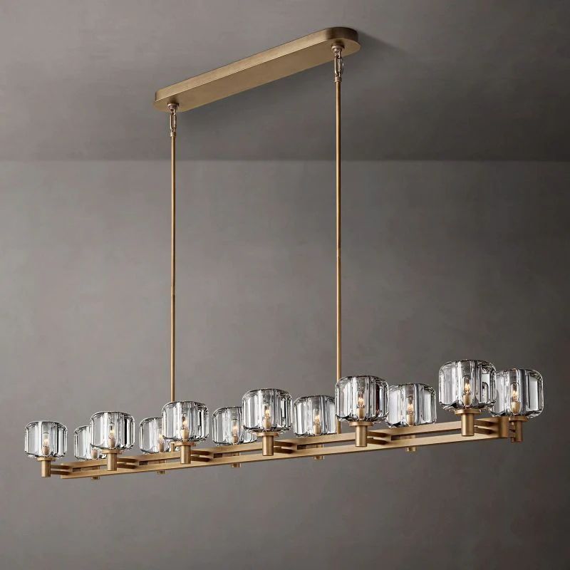 Demaret Double Linear Chandelier 72''