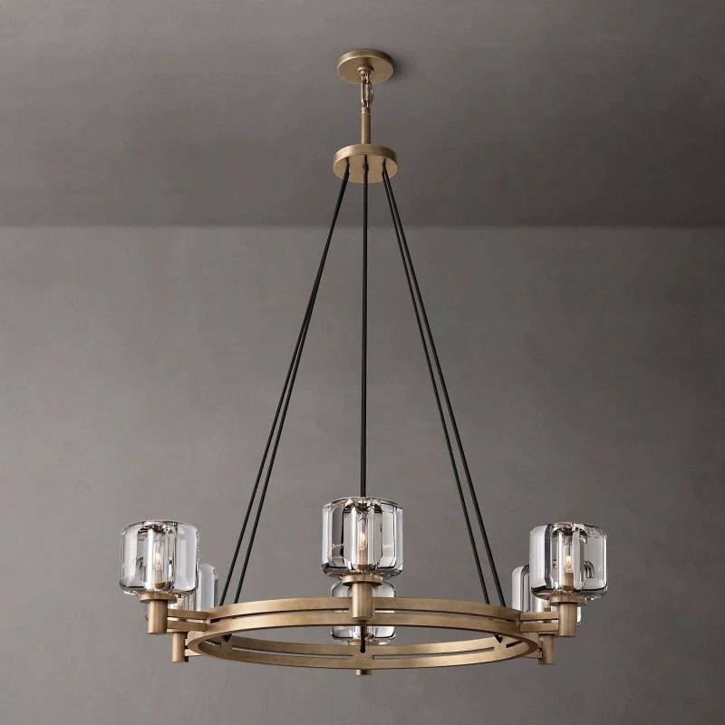Demaret Round Chandelier 36''-Fullstarlighting
